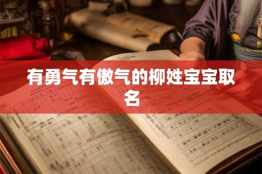 有勇气有傲气的柳姓宝宝取名