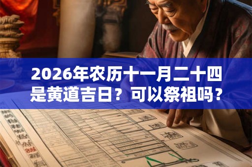2026年农历十一月二十四是黄道吉日？可以祭祖吗？
