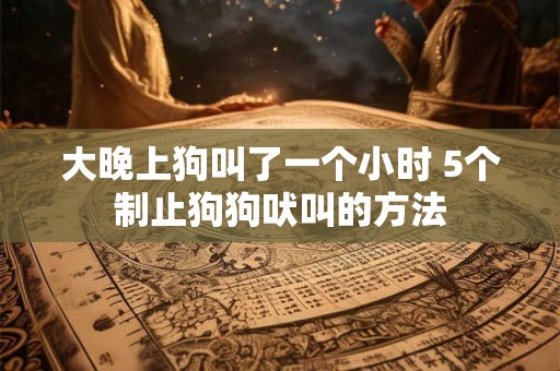 大晚上狗叫了一个小时 5个制止狗狗吠叫的方法