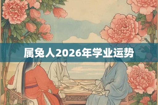 属兔人2026年学业运势