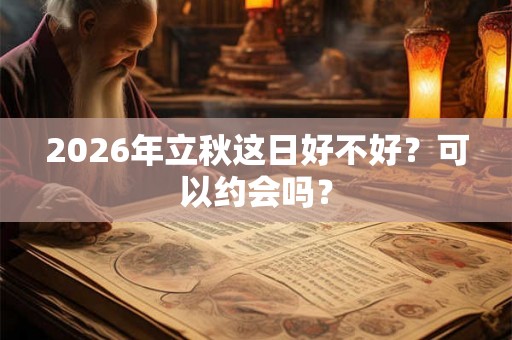 2026年立秋这日好不好?可以约会吗? 2026年立秋这日好不好?可以约会吗?