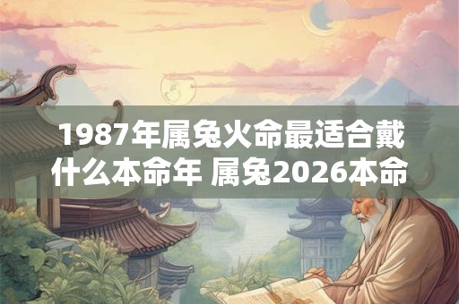 1987年属兔火命最适合戴什么本命年 属兔2026本命年如何化解太岁