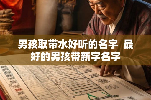 男孩取带水好听的名字  最好的男孩带新字名字