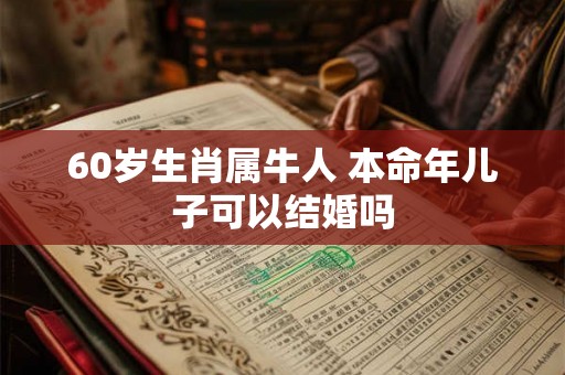 60岁生肖属牛人 本命年儿子可以结婚吗