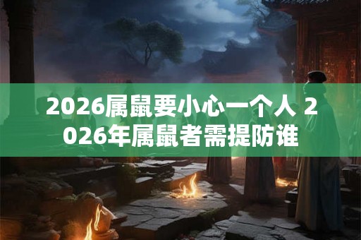 2026属鼠要小心一个人 2026年属鼠者需提防谁