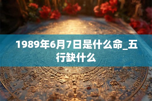 1989年6月7日是什么命_五行缺什么