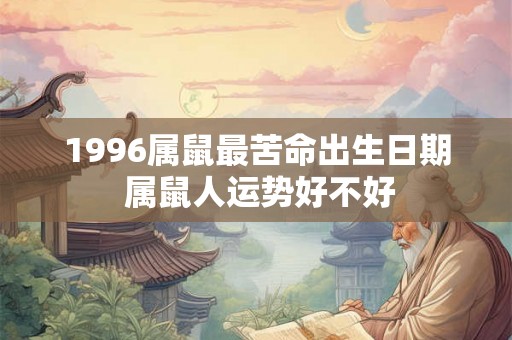 1996属鼠最苦命出生日期 属鼠人运势好不好 1996属鼠最苦命出生日期 属鼠人运势好不好
