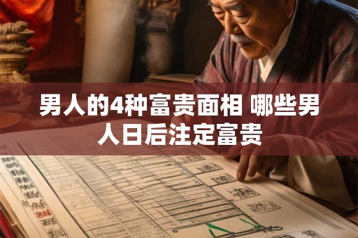 男人的4种富贵面相 哪些男人日后注定富贵