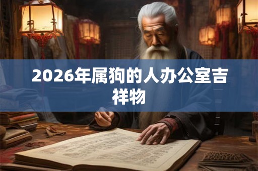 2026年属狗的人办公室吉祥物