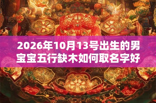 2026年10月13号出生的男宝宝五行缺木如何取名字好