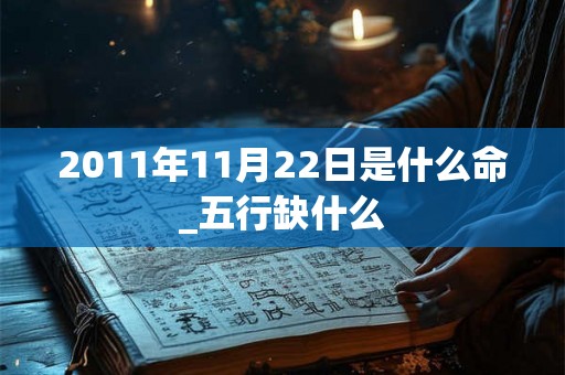 2011年11月22日是什么命_五行缺什么