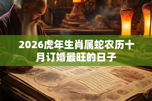 2026虎年生肖属蛇农历十月订婚最旺的日子