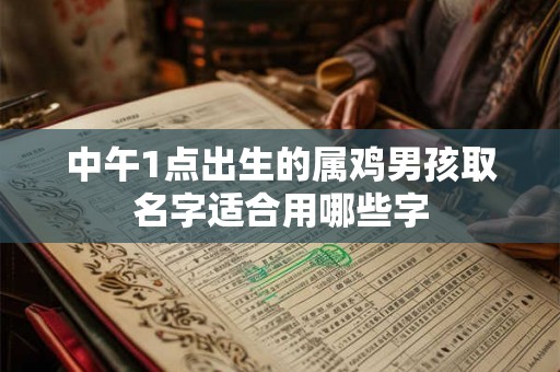 中午1点出生的属鸡男孩取名字适合用哪些字