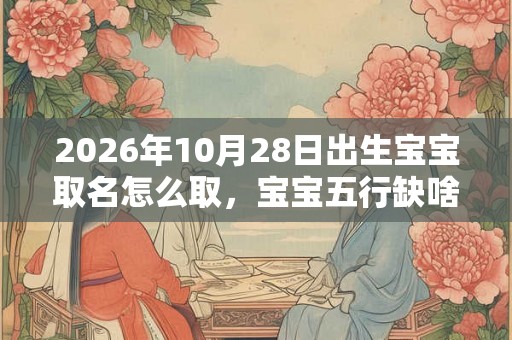 2026年10月28日出生宝宝取名怎么取，宝宝五行缺啥？