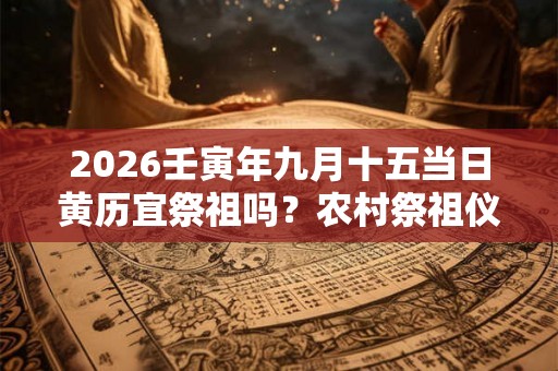 2026壬寅年九月十五当日黄历宜祭祖吗？农村祭祖仪式