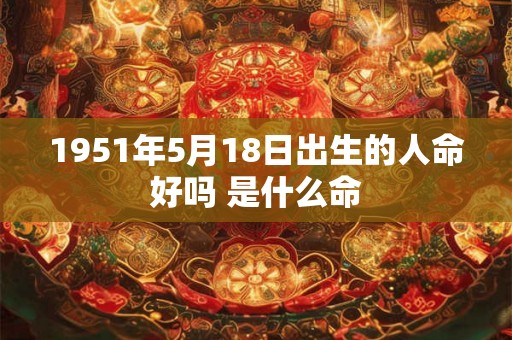 1951年5月18日出生的人命好吗 是什么命