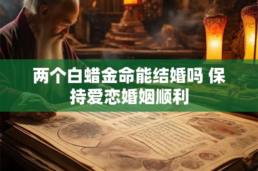两个白蜡金命能结婚吗 保持爱恋婚姻顺利