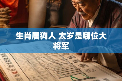 生肖属狗人 太岁是哪位大将军