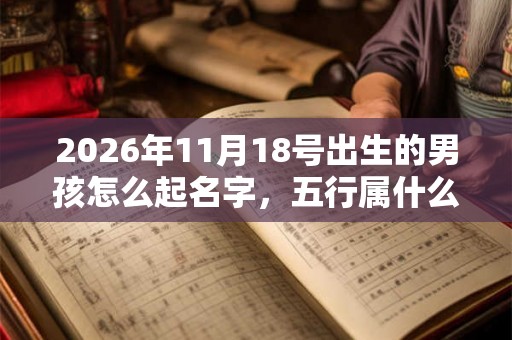 2026年11月18号出生的男孩怎么起名字，五行属什么