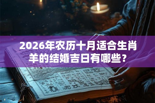 2026年农历十月适合生肖羊的结婚吉日有哪些？