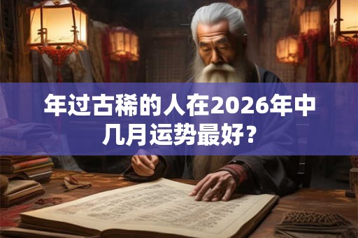 年过古稀的人在2026年中几月运势最好？