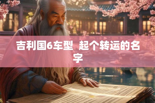 吉利国6车型  起个转运的名字