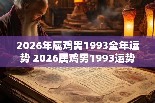 2026年属鸡男1993全年运势 2026属鸡男1993运势如何