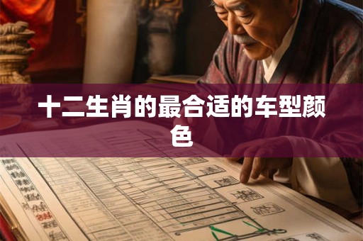 十二生肖的最合适的车型颜色