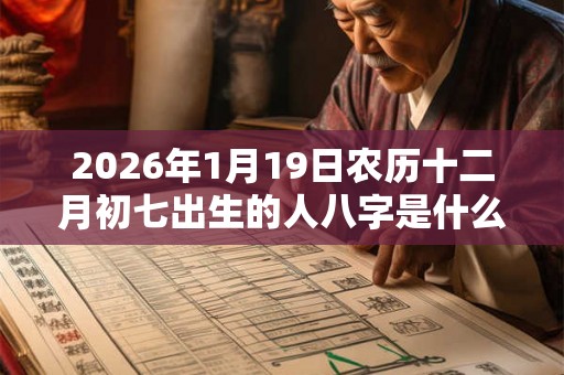 2026年1月19日农历十二月初七出生的人八字是什么