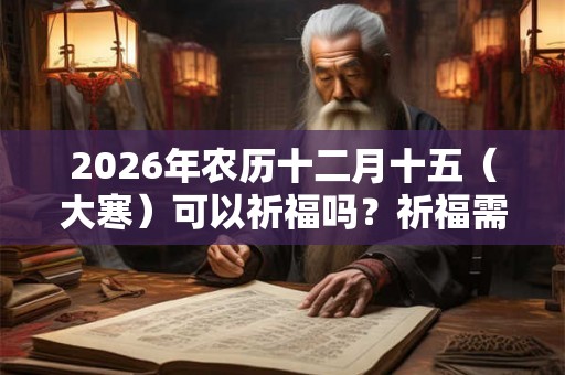 2026年农历十二月十五（大寒）可以祈福吗？祈福需要注意什么？