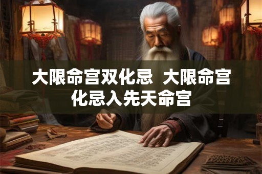 大限命宫双化忌  大限命宫化忌入先天命宫