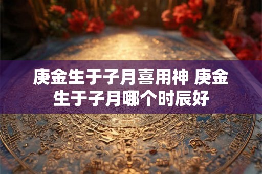 庚金生于子月喜用神 庚金生于子月哪个时辰好