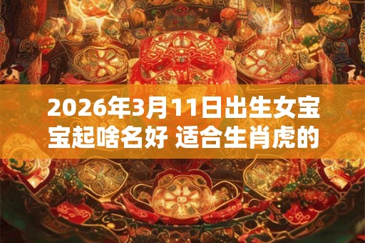 2026年3月11日出生女宝宝起啥名好 适合生肖虎的