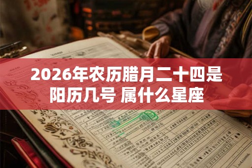 2026年农历腊月二十四是阳历几号 属什么星座