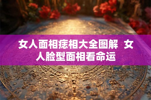 女人面相痣相大全图解  女人脸型面相看命运