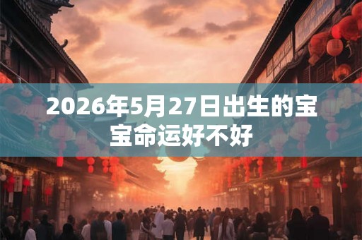 2026年5月27日出生的宝宝命运好不好 2026年5月27日出生的宝宝命运好不好