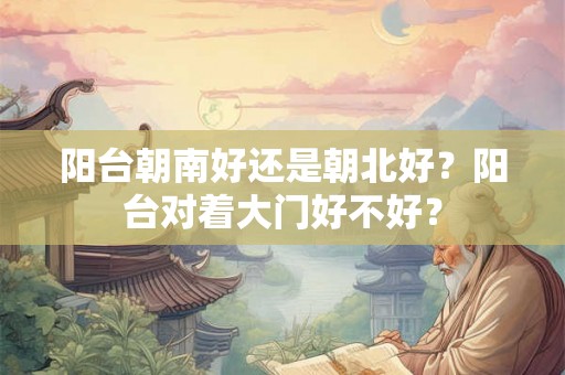 阳台朝南好还是朝北好？阳台对着大门好不好？