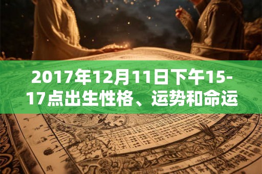 2017年12月11日下午15-17点出生性格、运势和命运