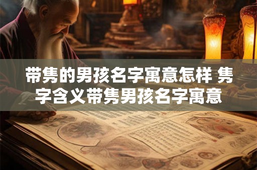 带隽的男孩名字寓意怎样 隽字含义带隽男孩名字寓意