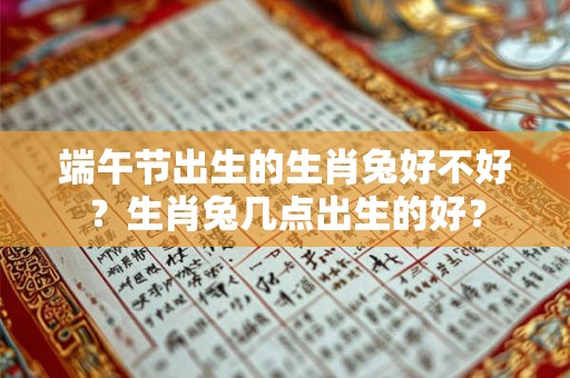 端午节出生的生肖兔好不好？生肖兔几点出生的好？