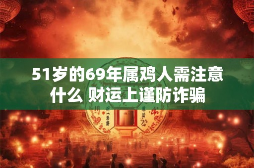 51岁的69年属鸡人需注意什么 财运上谨防诈骗