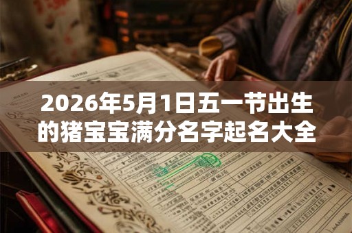 2026年5月1日五一节出生的猪宝宝满分名字起名大全！