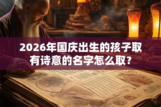 2026年国庆出生的孩子取有诗意的名字怎么取？