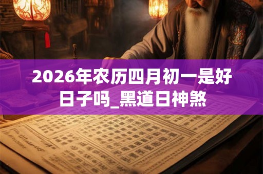 2026年农历四月初一是好日子吗_黑道日神煞