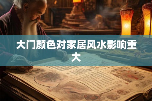 大门颜色对家居风水影响重大