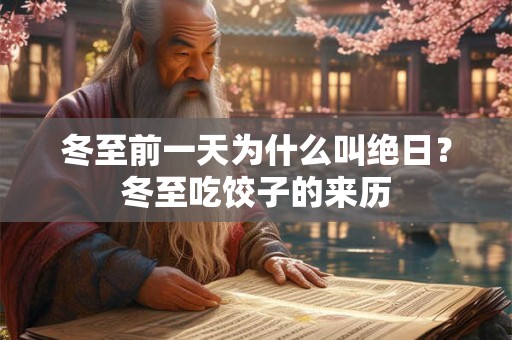 冬至前一天为什么叫绝日？冬至吃饺子的来历