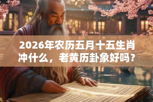 2026年农历五月十五生肖冲什么，老黄历卦象好吗？