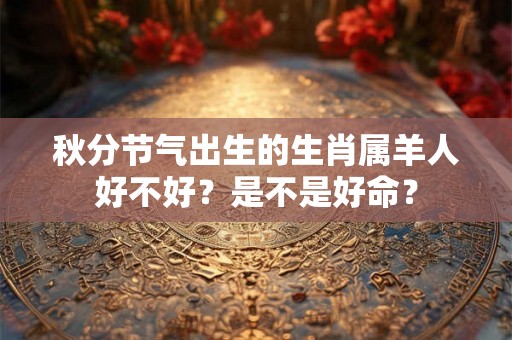 秋分节气出生的生肖属羊人好不好？是不是好命？