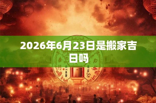 2026年6月23日是搬家吉日吗