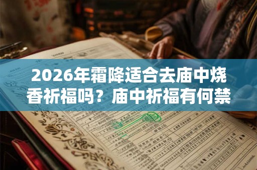 2026年霜降适合去庙中烧香祈福吗？庙中祈福有何禁忌？